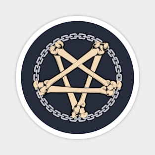 BONE PENTAGRAM Magnet